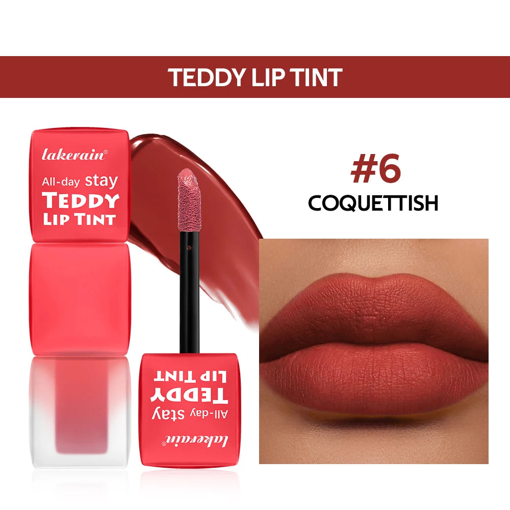 Teddy Tint Lip Color Tear Lip Gloss Super Stay Long-Lasting Matte Texture Waterproof