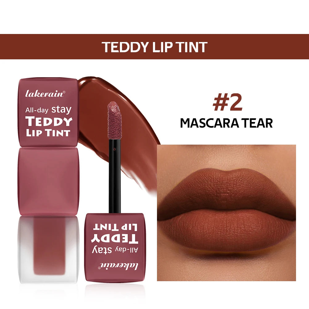 Teddy Tint Lip Color Tear Lip Gloss Super Stay Long-Lasting Matte Texture Waterproof