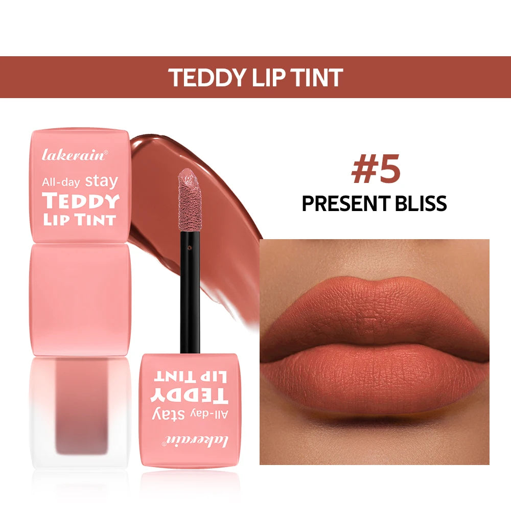 Teddy Tint Lip Color Tear Lip Gloss Super Stay Long-Lasting Matte Texture Waterproof