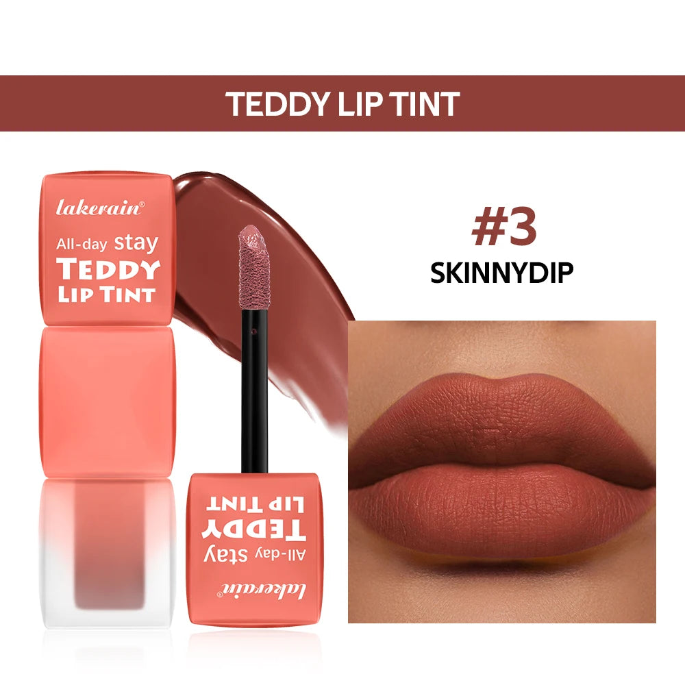 Teddy Tint Lip Color Tear Lip Gloss Super Stay Long-Lasting Matte Texture Waterproof