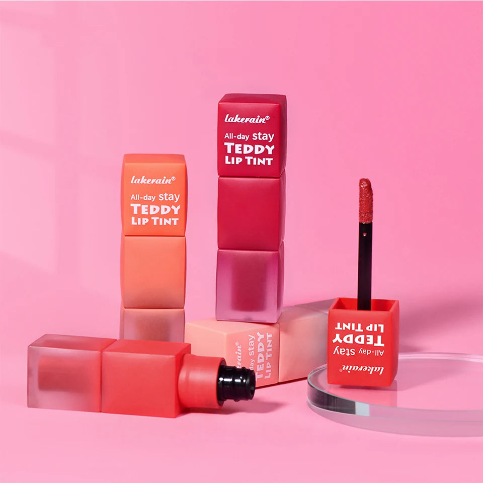 Teddy Tint Lip Color Tear Lip Gloss Super Stay Long-Lasting Matte Texture Waterproof